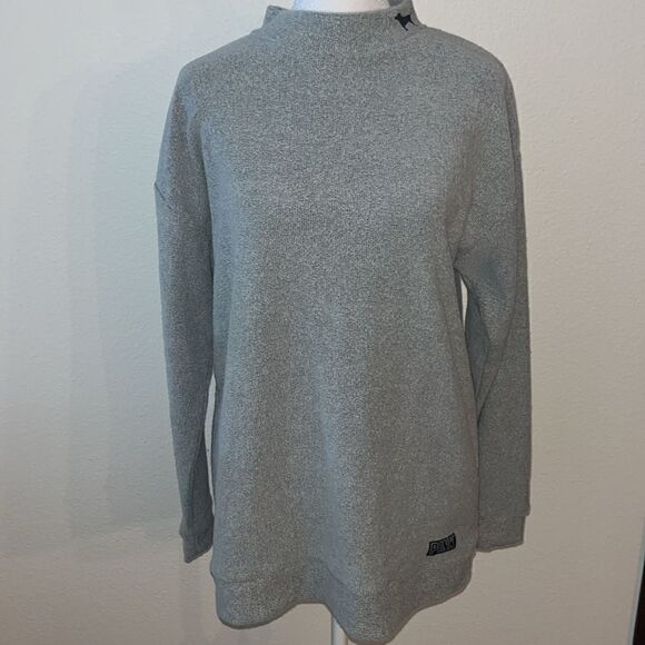 PINK Victoria’s Secret Stadium mock neck sweatshirt NWT - Picture 1 of 3